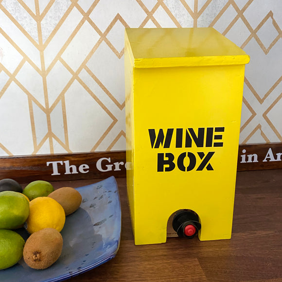 Wood Salt Box Wine Box Cover
