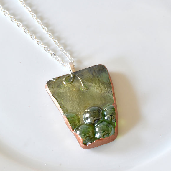 Recycled Carnival Glass - Shard Necklace