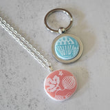 CUSTOM Broken Plate Pendants on Chains from Broken Pyrex - Recycled China