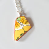 Broken China Jewelry Necklace  - Shard  - Gaiwan