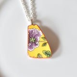 Broken China Jewelry Necklace  - Shard  - Gaiwan