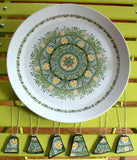 Custom Bridesmaid Jewelry - 5QTY Matching Recycled China Pendants
