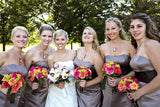 Custom Bridesmaid Jewelry - 5QTY Matching Recycled China Pendants