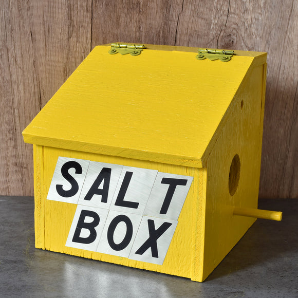 Handmade Yellow Baltimore Salt Box Birdhouse by Nicholas Wardell - SALT BOX