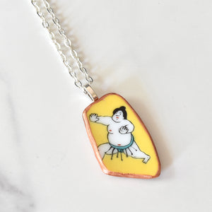 Broken China Jewelry Necklace - Sumo