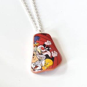 Broken China Jewelry Necklace -  Looney Tunes