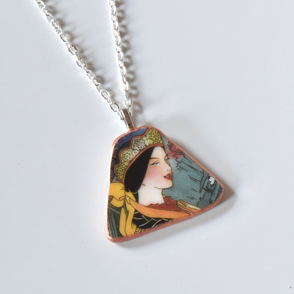 Broken China Jewelry Shard Necklace - Thai Woman – The Broken