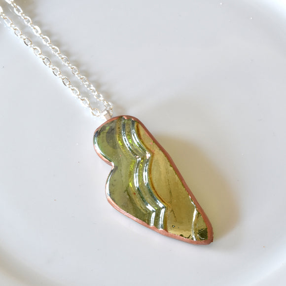 Recycled Carnival Glass - Shard Necklace