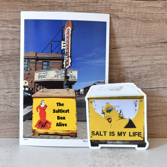 NEW Divine Salt Box Sticker and Post Card Fun Pack