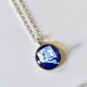Baltimore Collection - Baltimore Blue China Cut Out Necklace