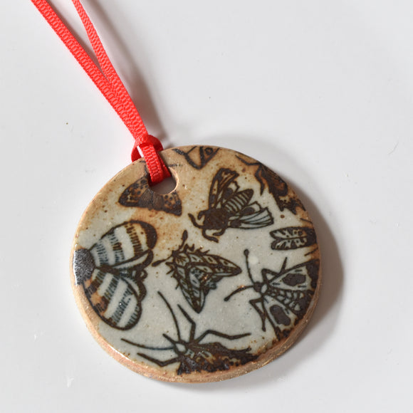 Stoneware Christmas Ornament - Moth
