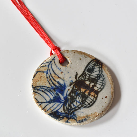 Stoneware Christmas Ornament - Moth