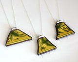 Custom Bridesmaid Jewelry - Matching Broken Plate Pendants on Chains - Recycled China