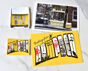Hampden Salt Box Sticker and Post Card Fun Pack