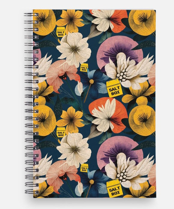 Floral Salt Box Notebook